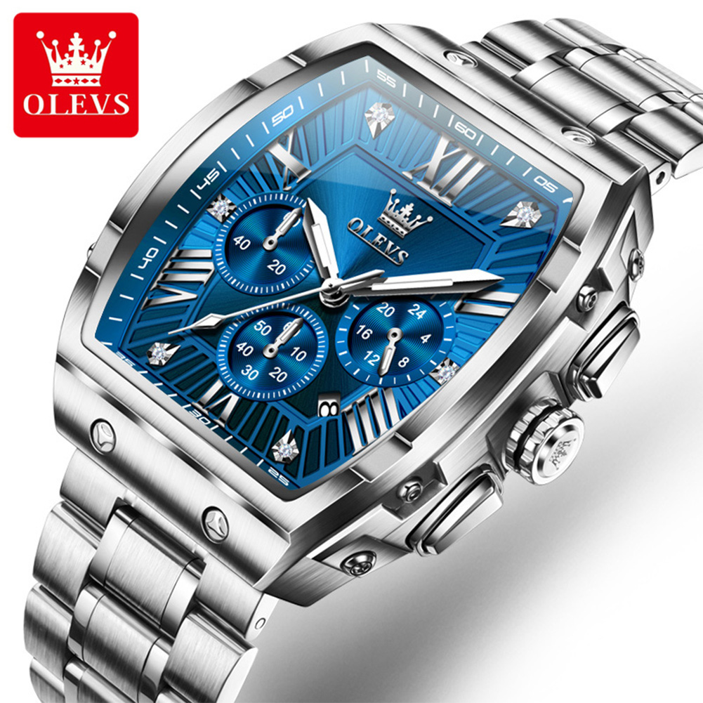 Luxury Watch Wallpaper - OLEVS New Design Tonneau Watch Men