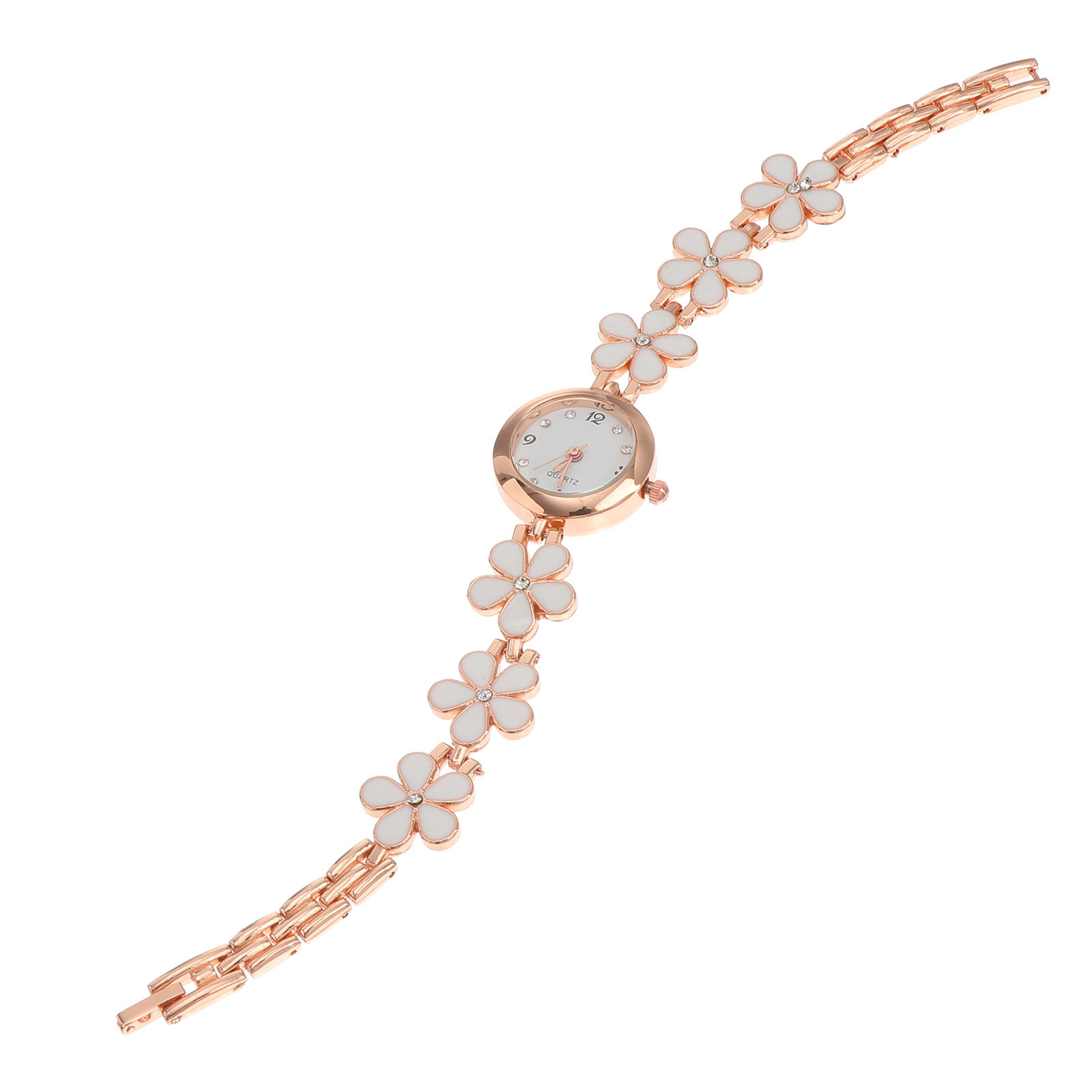 Luxury Watch With Bracelet - Elegant Crystal Quartz Bracelet Watch for