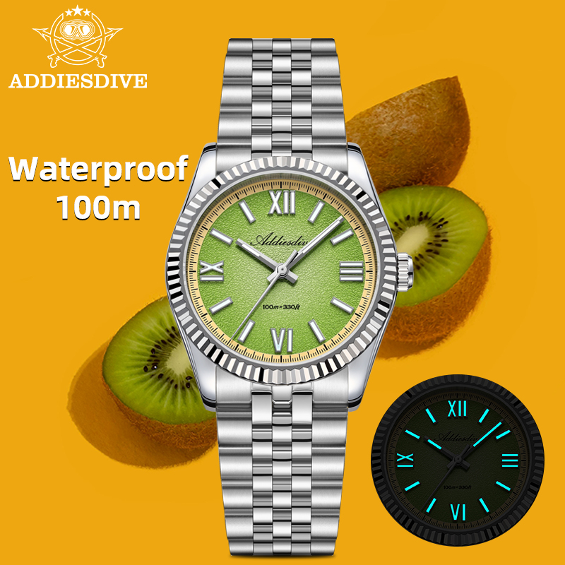 Luxury Watch With Bracelet - ADDIESDIVE Men VH31 Quartz Watch 36MM