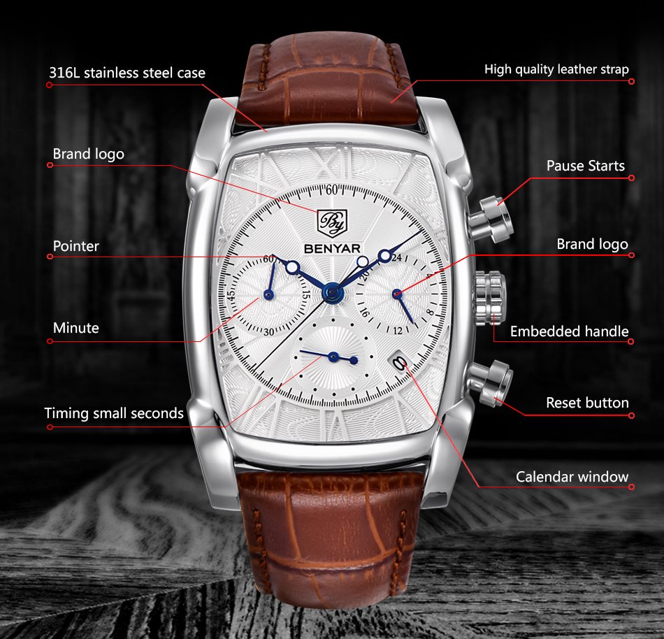Relogio Masculino Mens Watches - Luxury Watch German ulasan dan harga