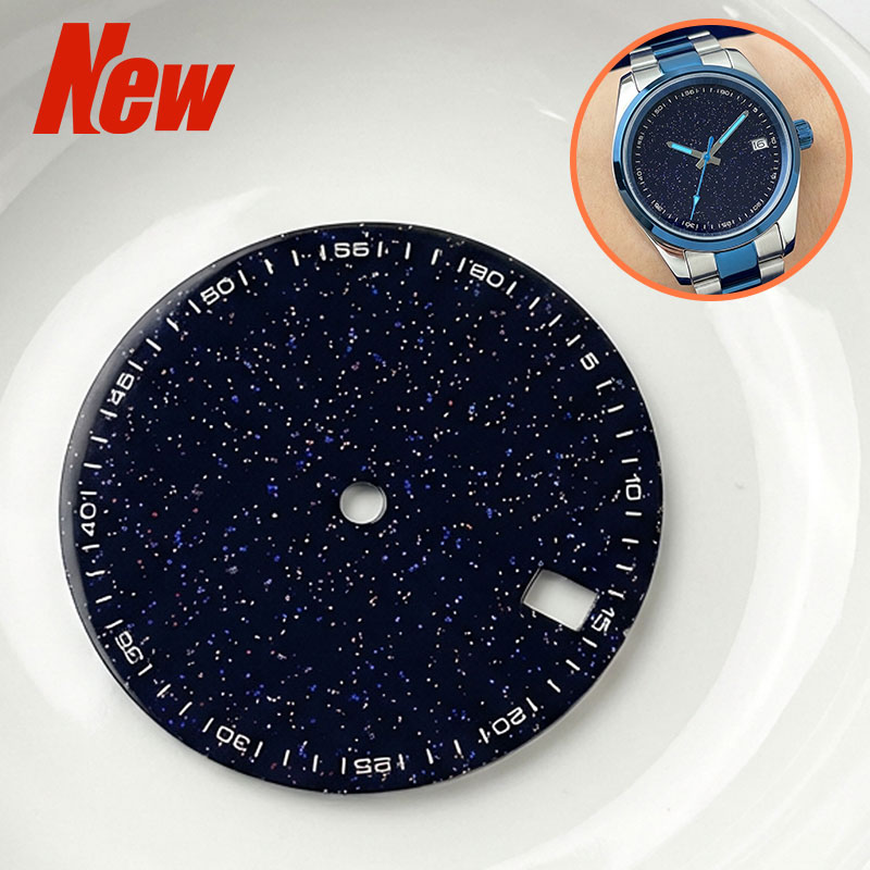 28.5mm Enamel Texture Blue Sta - Cloisonne Enamel Dial ulasan dan harga