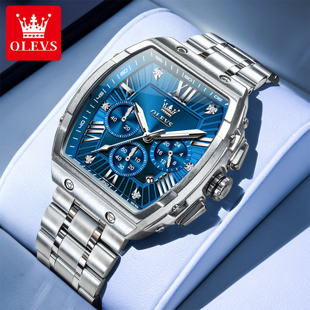 OLEVS New Design Tonneau Watch - Luxury Watch Wallpaper ulasan dan harga
