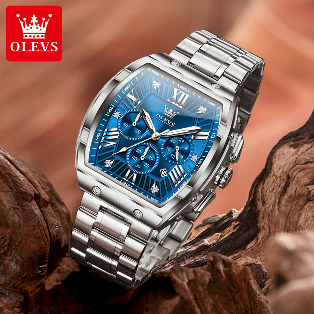 OLEVS New Design Tonneau Watch - Luxury Watch Wallpaper ulasan dan harga