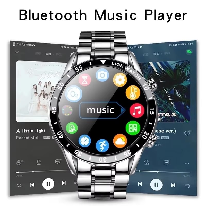 LIGE New Bluetooth Call Smart  - Luxury Watch German ulasan dan harga