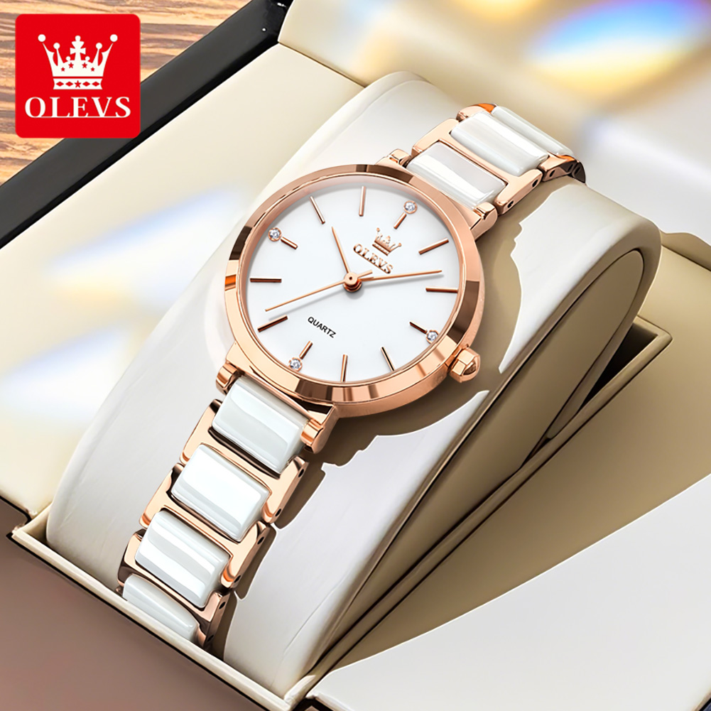 OLEVS Women Watch 5877 Luxury  - Luxury Watch With Bracelet ulasan dan harga