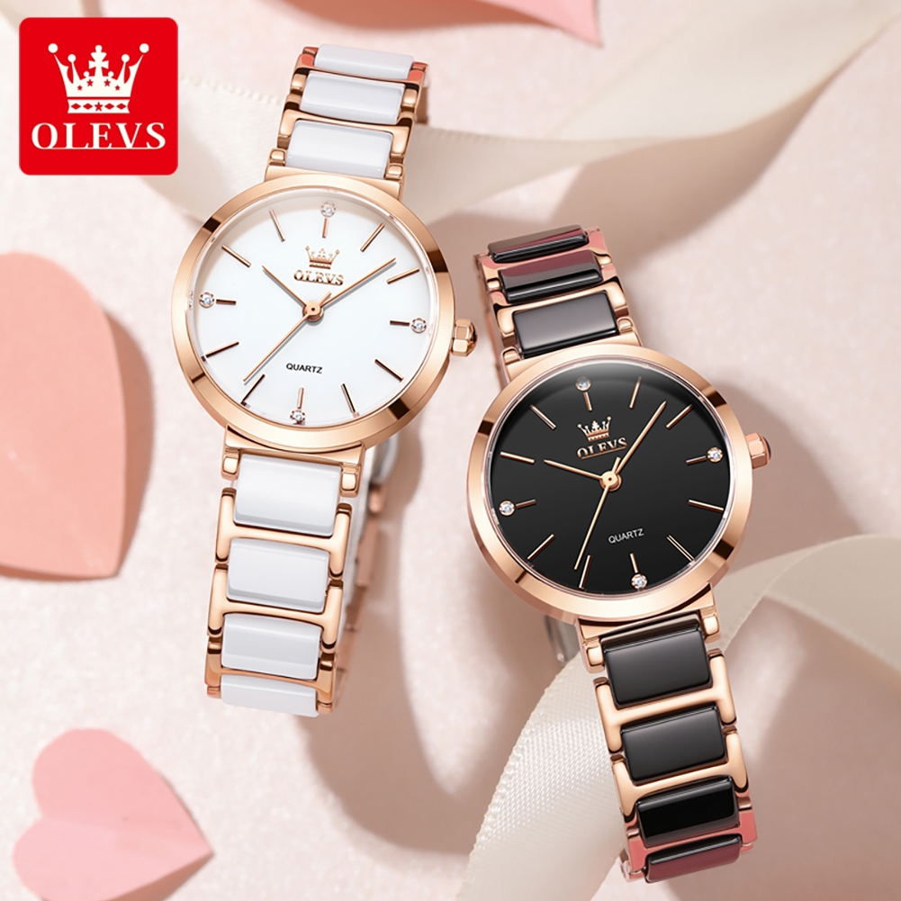 OLEVS Women Watch 5877 Luxury  - Luxury Watch With Bracelet ulasan dan harga