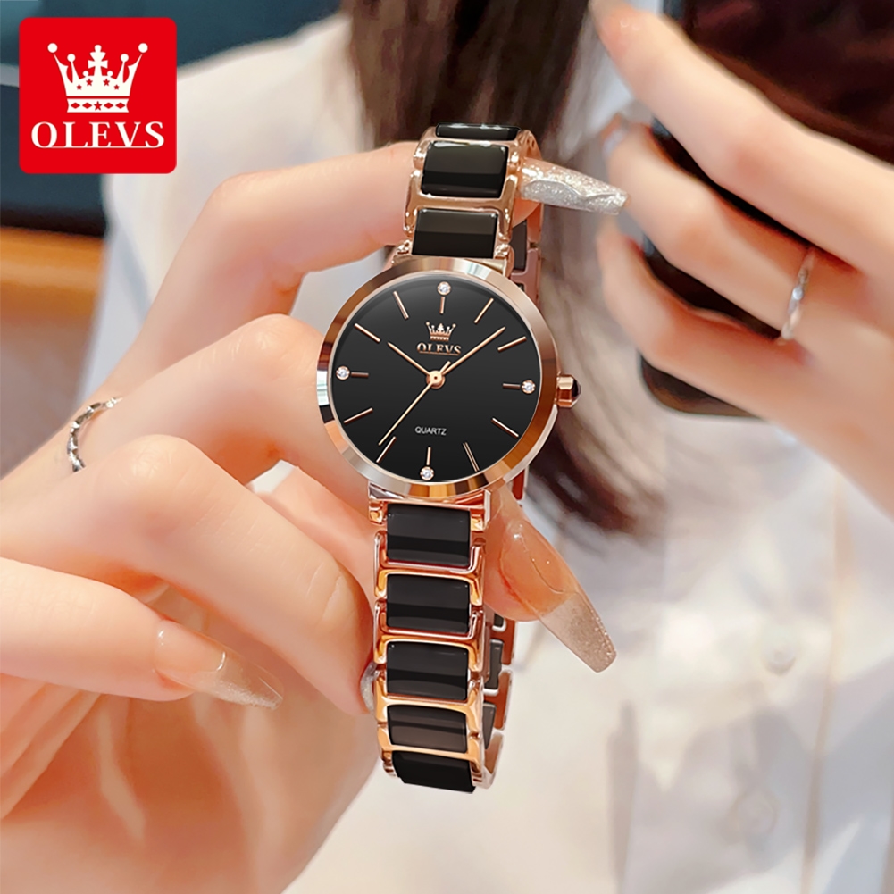 OLEVS Women Watch 5877 Luxury  - Luxury Watch With Bracelet ulasan dan harga