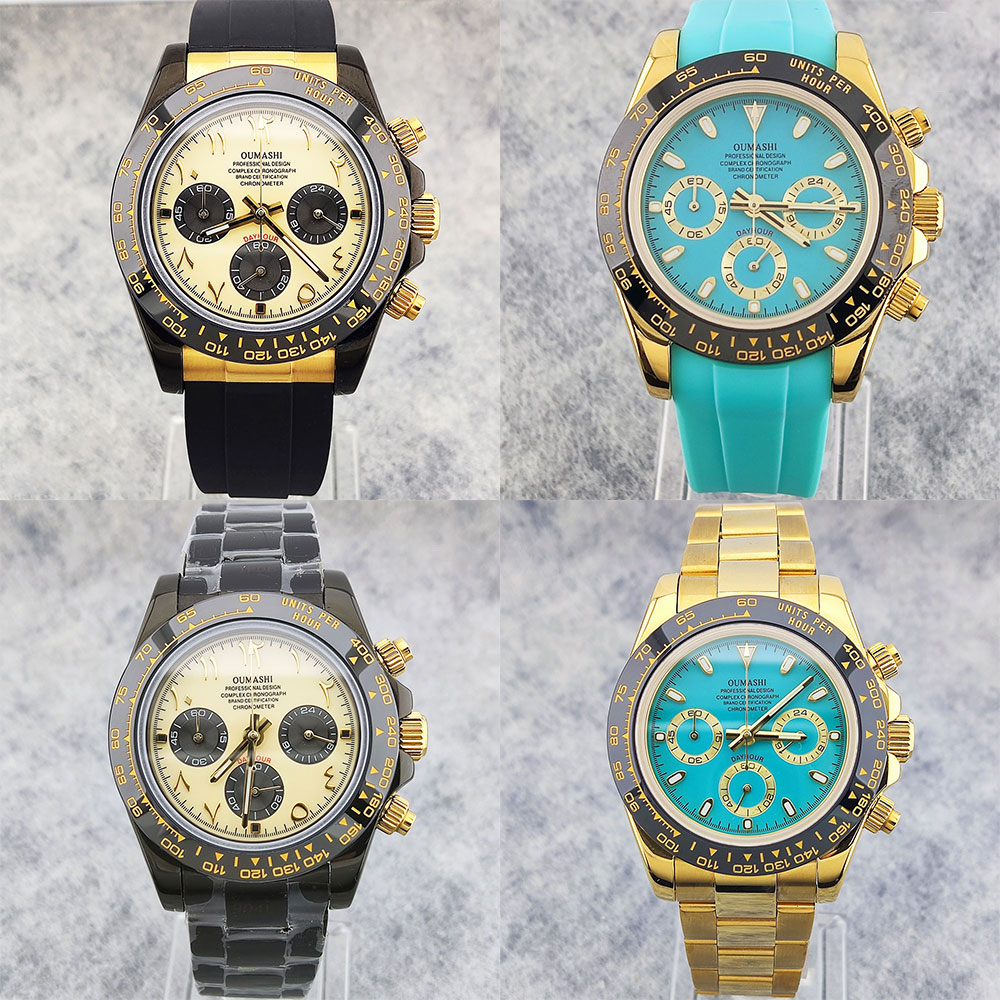 39mm Men's wristwatch VK63 mov - Luxury Watch Business ulasan dan harga
