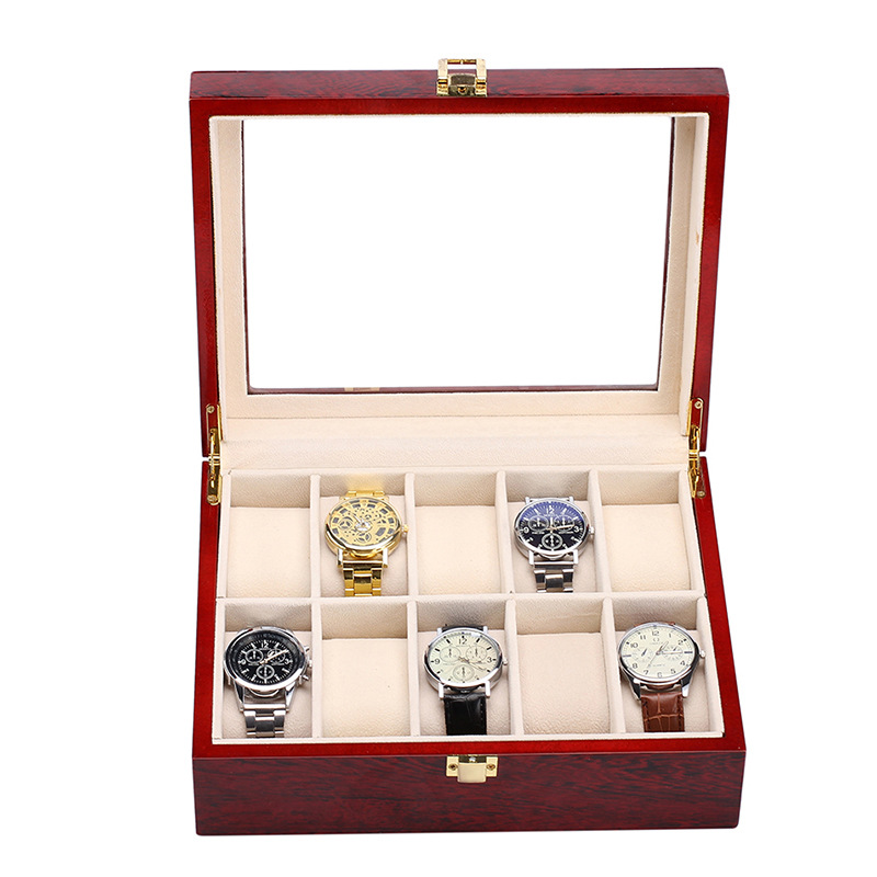10 Grids Luxury Wooden Watch B - Luxury Watch Grade ulasan dan harga