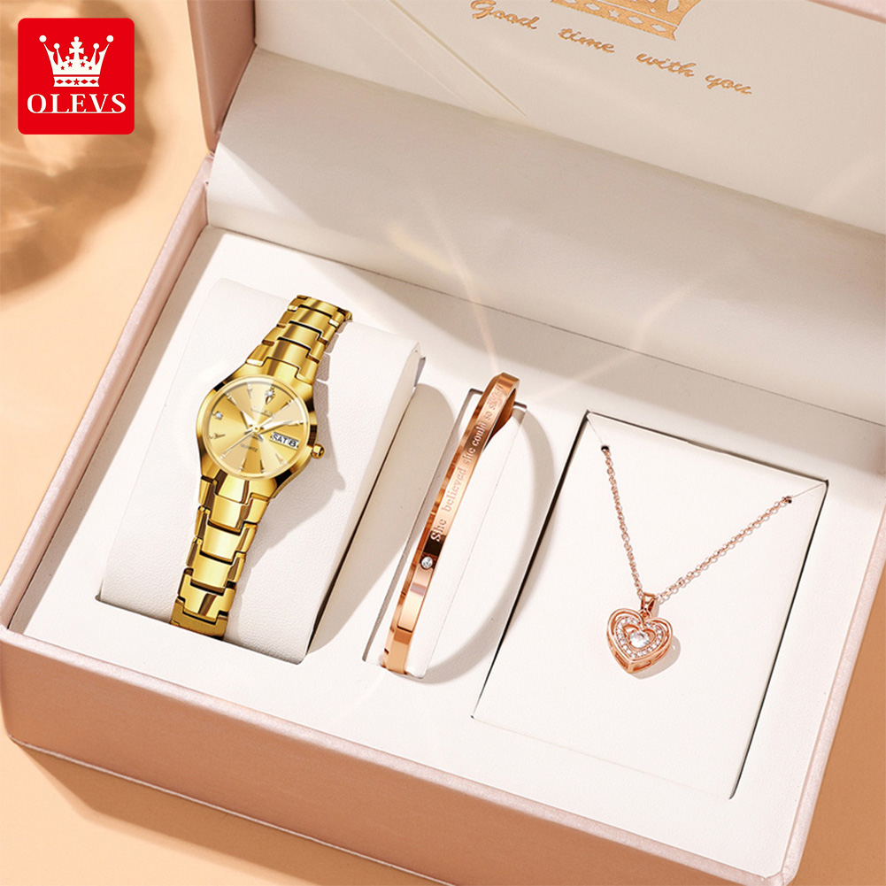 OLEVS Ladies Watch 8697 Luxury - Luxury Watch With Bracelet ulasan dan harga