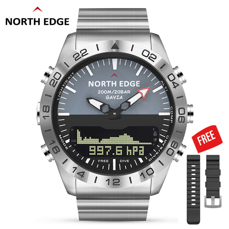 NORTH EDGE GAVIA2 Men's Dive 5 - Compass Watch Luxury ulasan dan harga