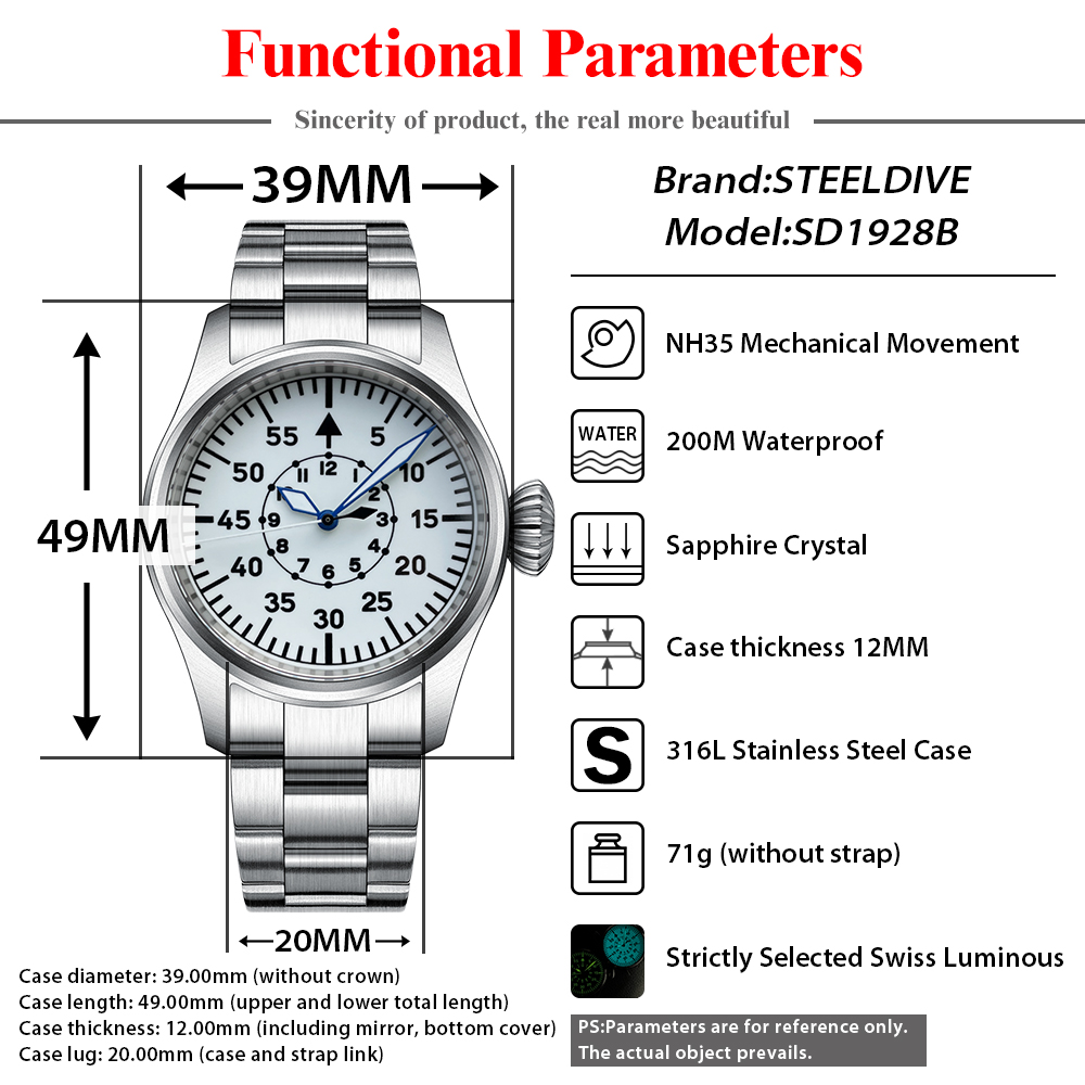 STEELDIVE NEW Luxury Mechanica - Luxury Watch German ulasan dan harga