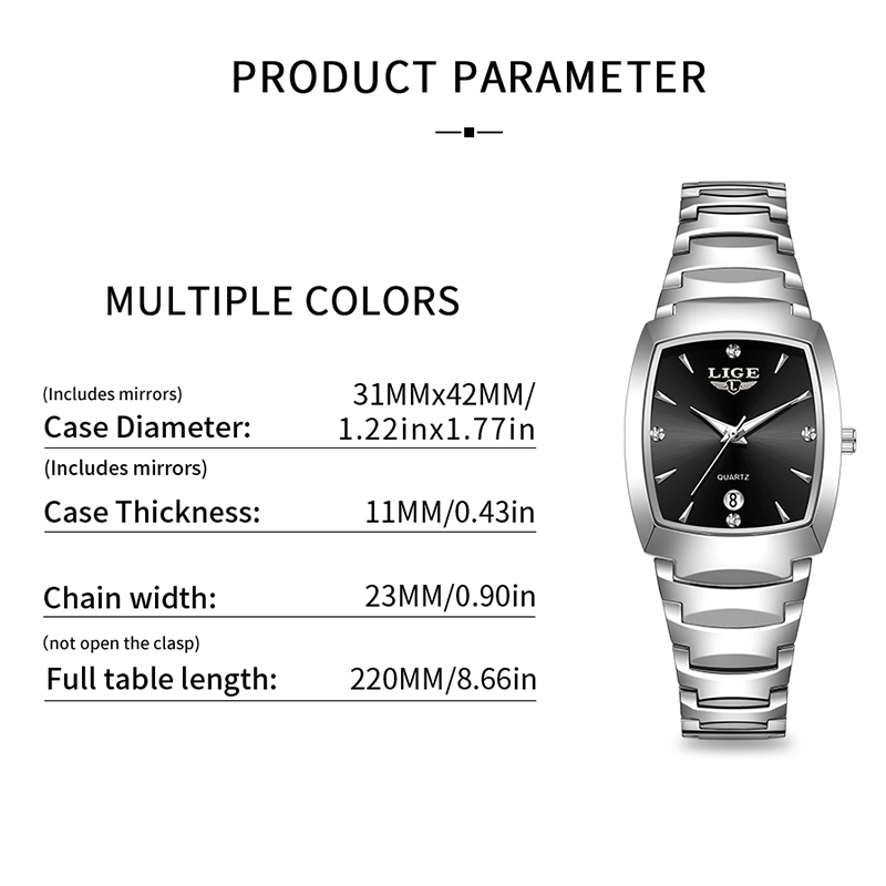 LIGE Watch women Business Luxu - Luxury Watch With Bracelet ulasan dan harga
