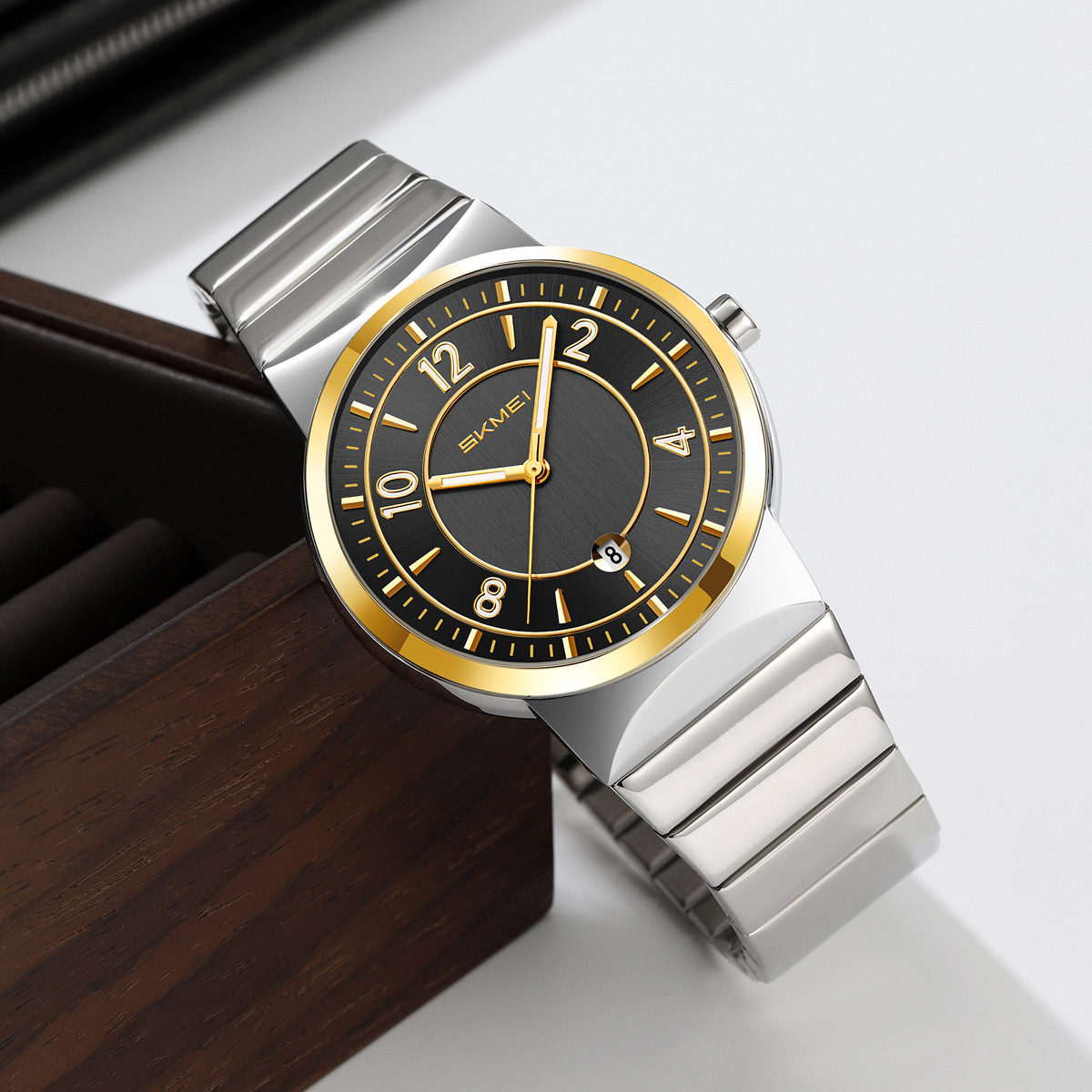9401 Luxury Mens Steel Band Wa - Luxury Watch Business ulasan dan harga