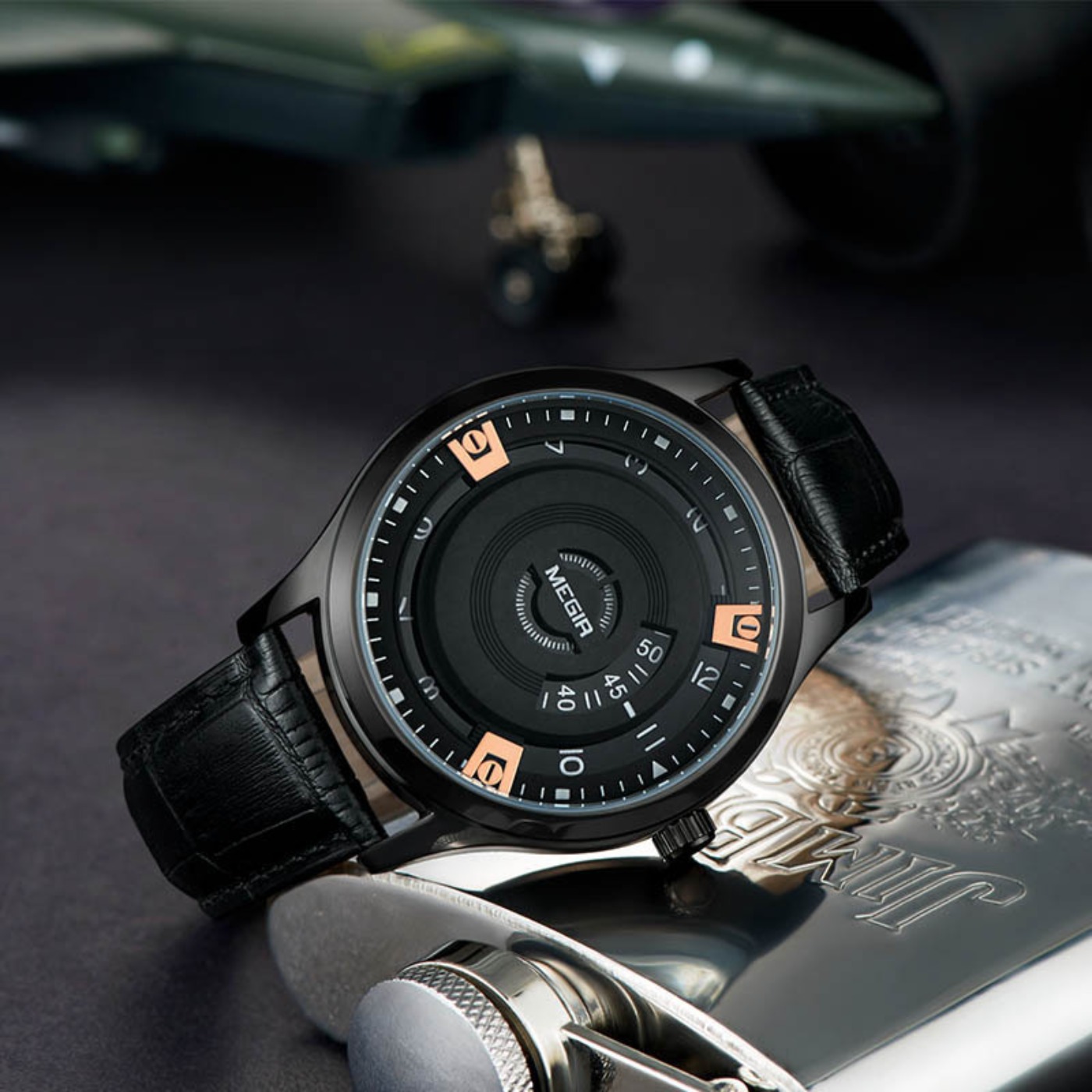 MEGIR Men Watches Luxury Leath - Luxury Watch Straps ulasan dan harga