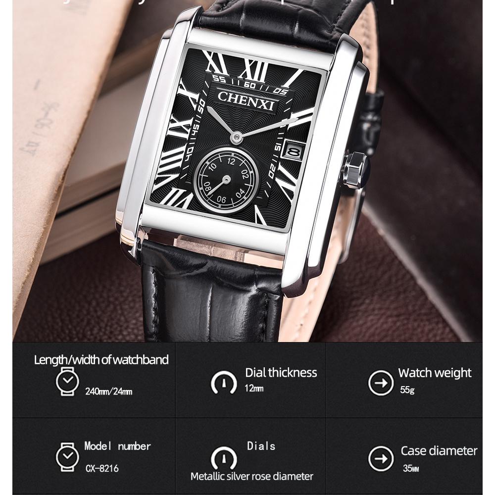 CHENXI 8216 Fashion Classic Sq - Luxury Watch Wallpaper ulasan dan harga