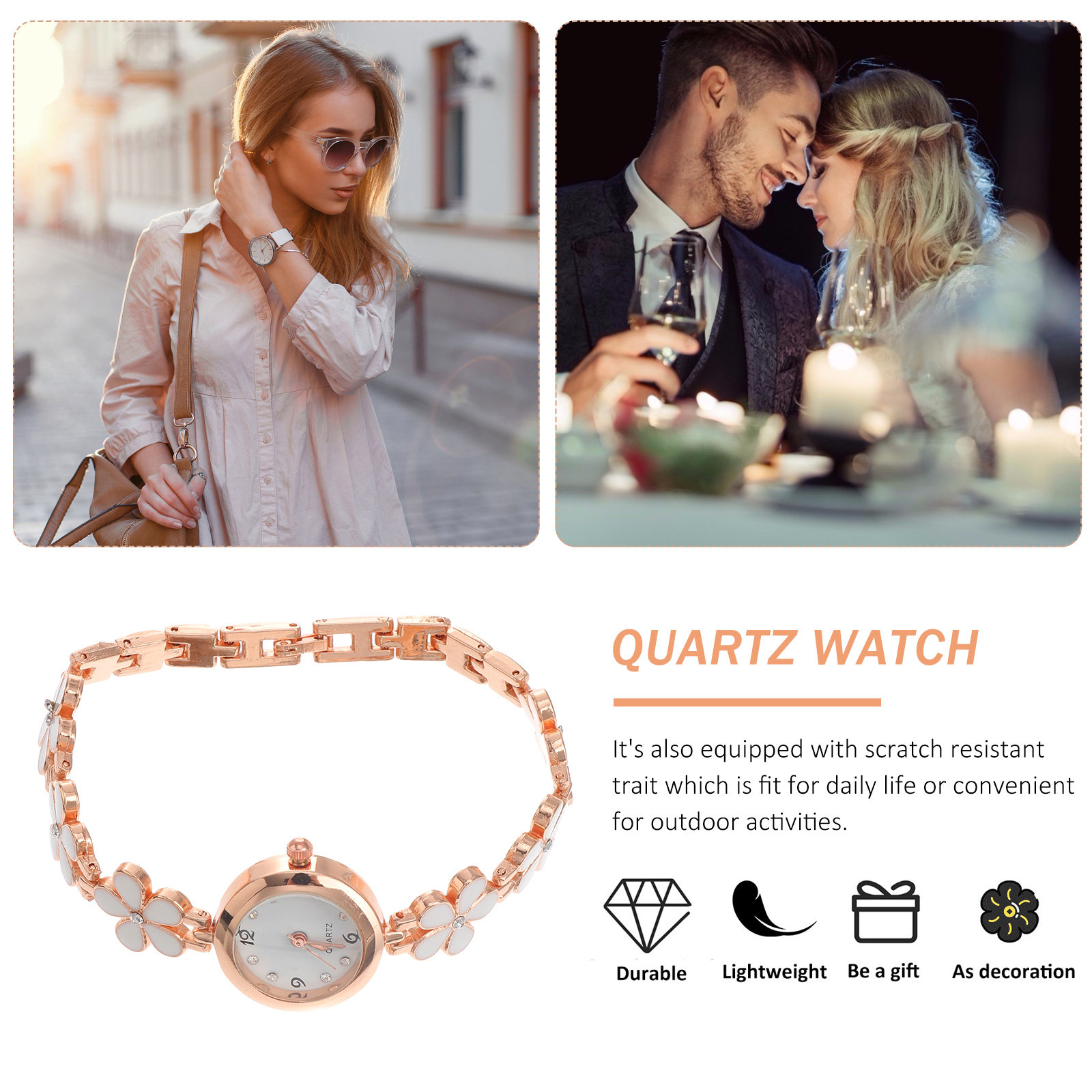 Elegant Crystal Quartz Bracele - Luxury Watch With Bracelet ulasan dan harga