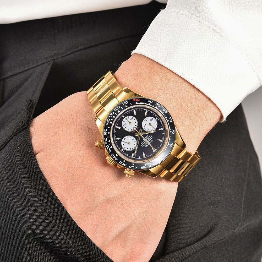 39mm gold custom men's watch V - Luxury Watch Business ulasan dan harga