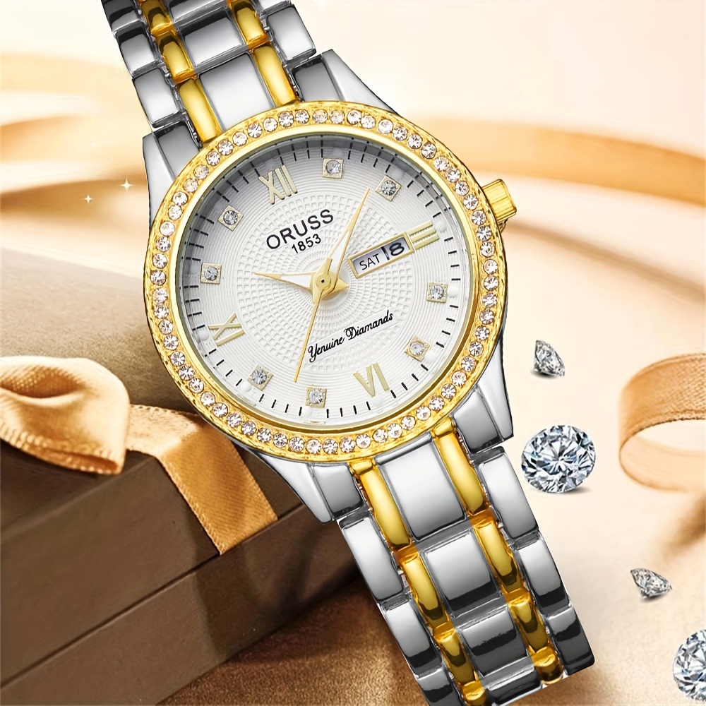 Women's watch room Gold with w - Luxury Watch Grade ulasan dan harga