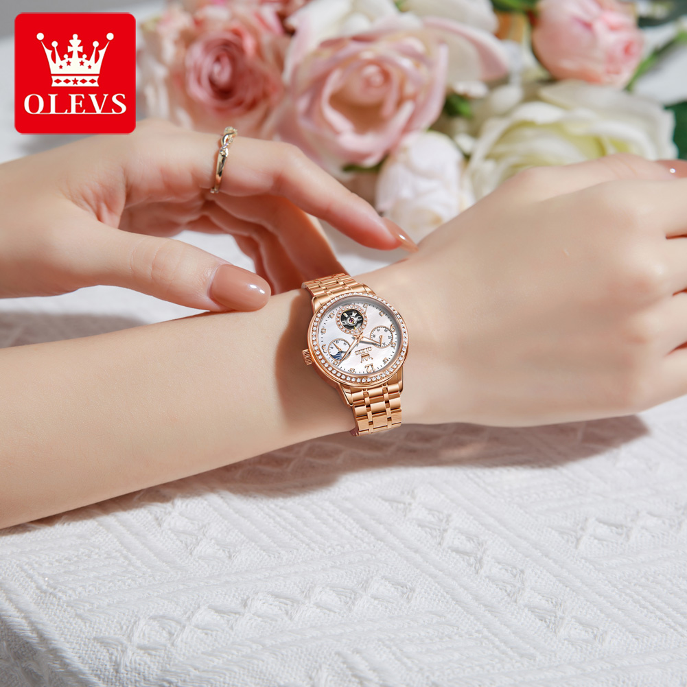 OLEVS Women's Watches Top Bran - Luxury Watch With Bracelet ulasan dan harga