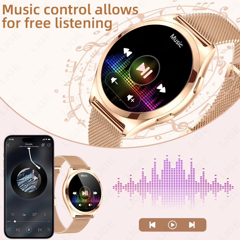 LIGE Luxury Smart Watch For Wo - Compass Watch Luxury ulasan dan harga