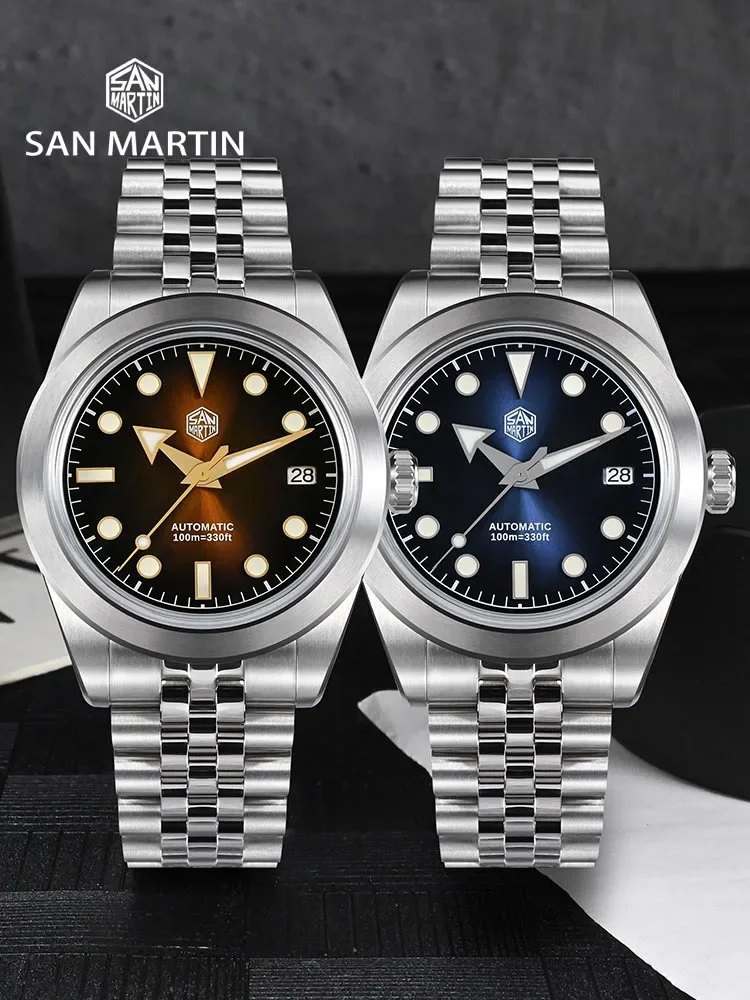 San Martin 39mm Men Sport Watc - Cloisonne Enamel Dial ulasan dan harga