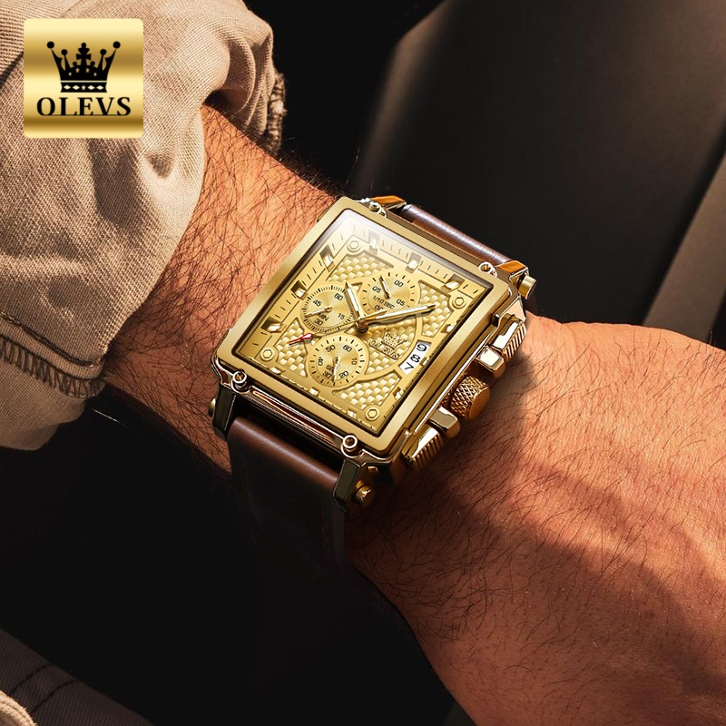 OLEVS Brand Mens Watches Water - Luxury Watch Straps ulasan dan harga