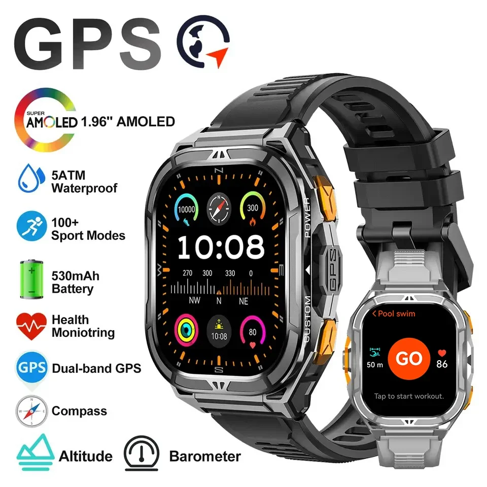 Luxury AMOLED Smartwatch Real  - Compass Watch Luxury ulasan dan harga