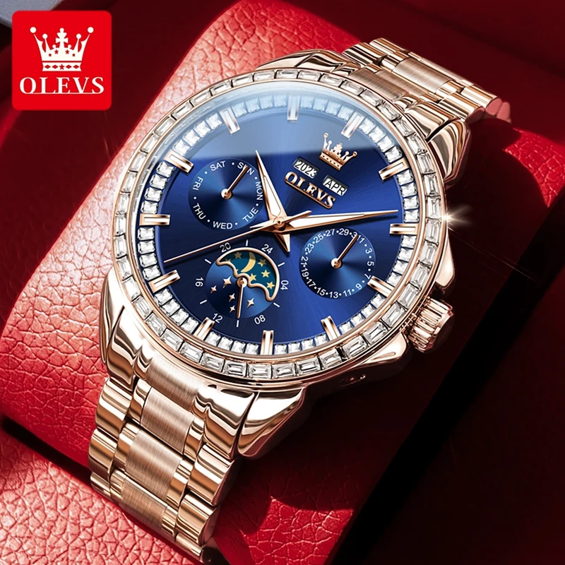 OLEVS 6695 NEW Men's Watches F - Compass Watch Luxury ulasan dan harga