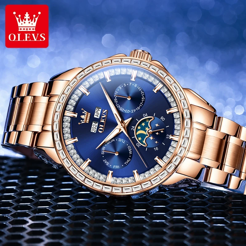 OLEVS 6695 NEW Men's Watches F - Compass Watch Luxury ulasan dan harga