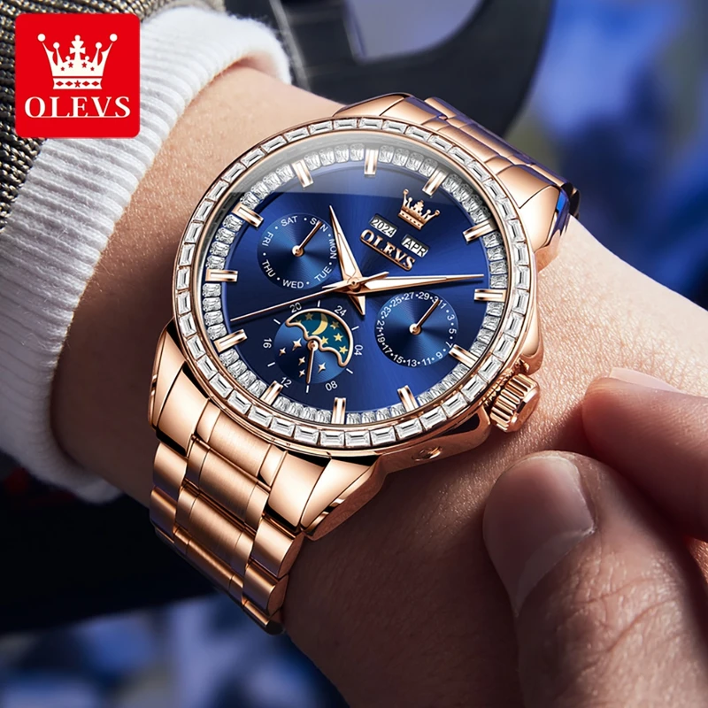 OLEVS 6695 NEW Men's Watches F - Compass Watch Luxury ulasan dan harga