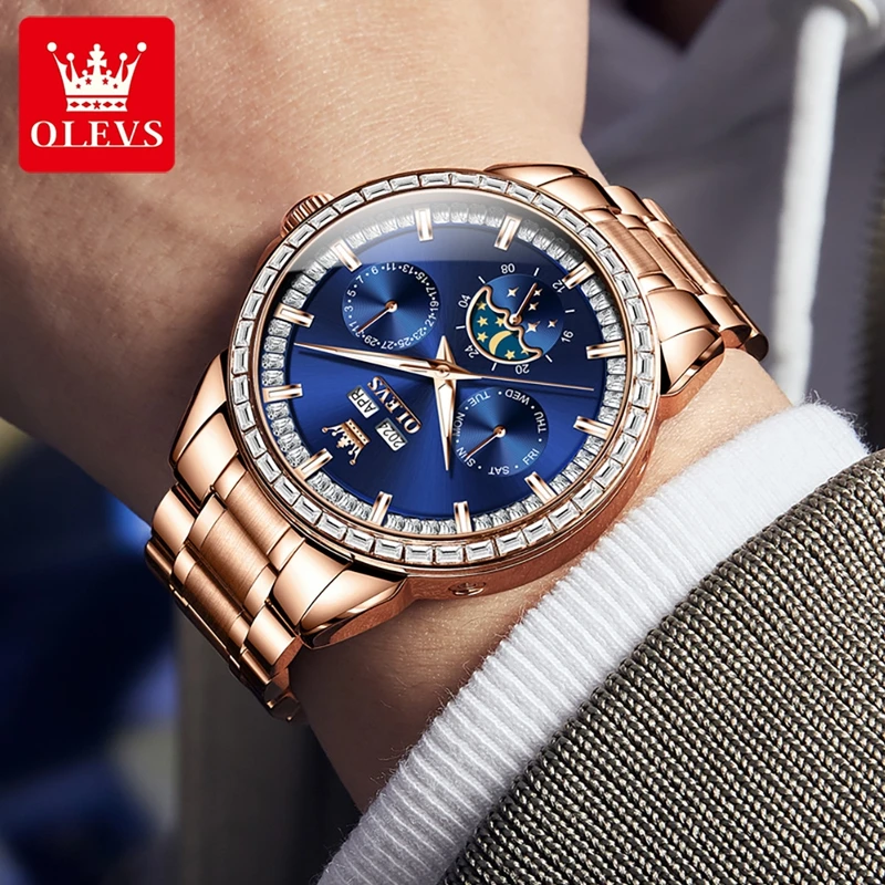 OLEVS 6695 NEW Men's Watches F - Compass Watch Luxury ulasan dan harga