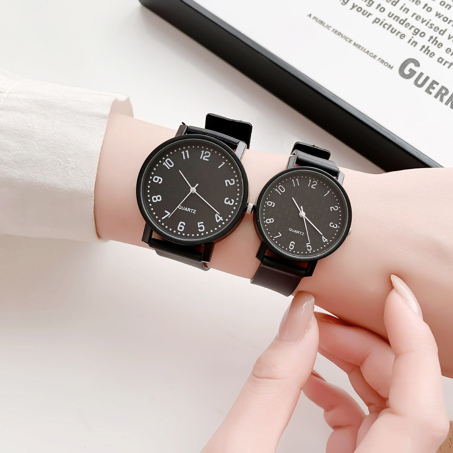 Simple Black Watch Quartz Watc - Luxury Watch Quality ulasan dan harga
